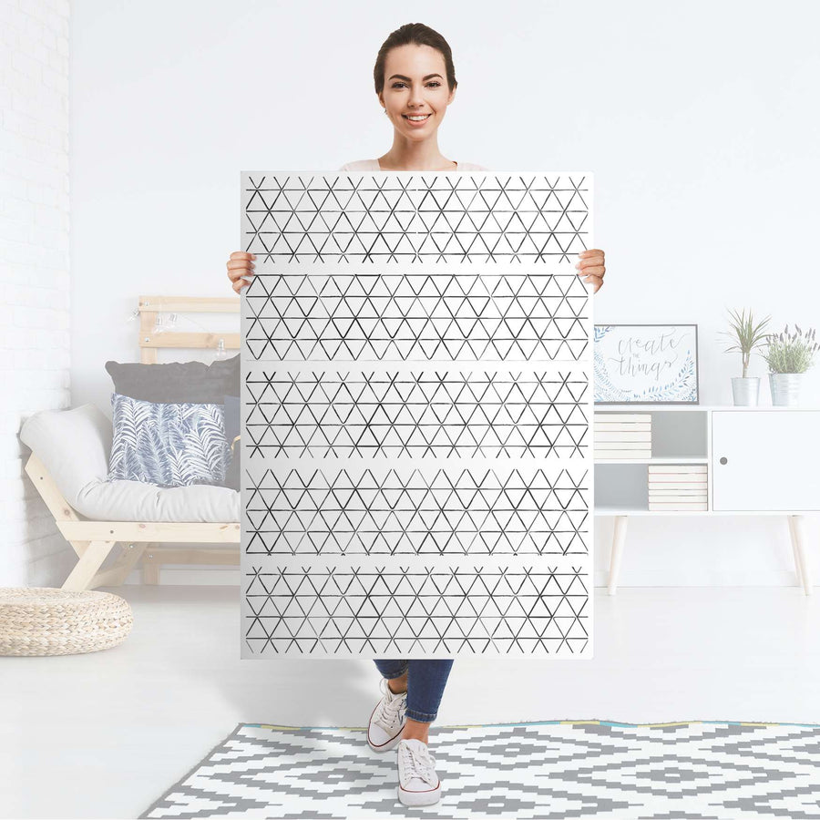 Möbel Klebefolie Mediana - IKEA Malm Kommode 6 Schubladen (hoch) - Folie
