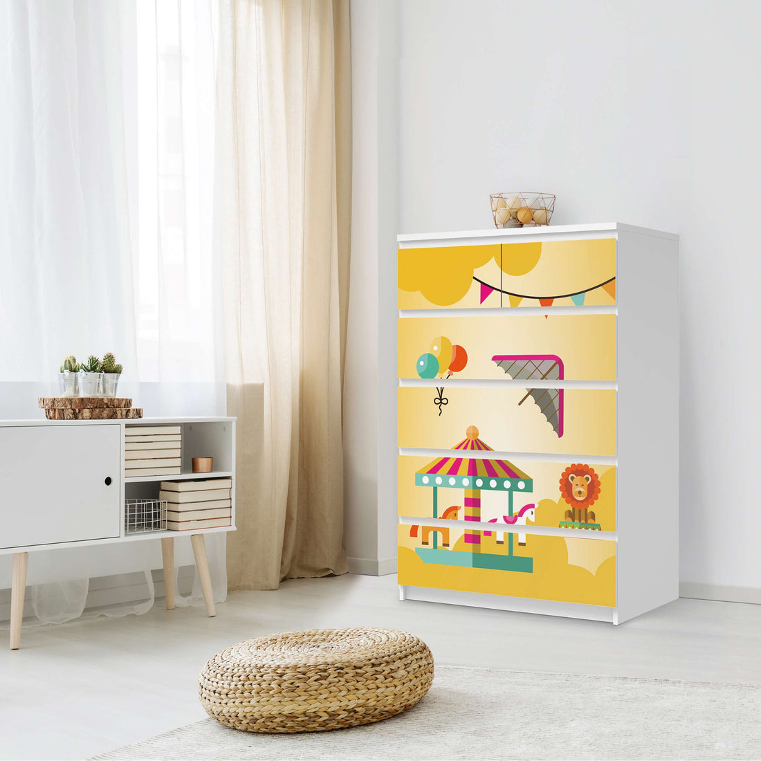 Möbel Klebefolie Löwenstark - IKEA Malm Kommode 6 Schubladen (hoch) - Schlafzimmer