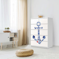 Möbel Klebefolie Anker - IKEA Malm Kommode 6 Schubladen (hoch) - Schlafzimmer