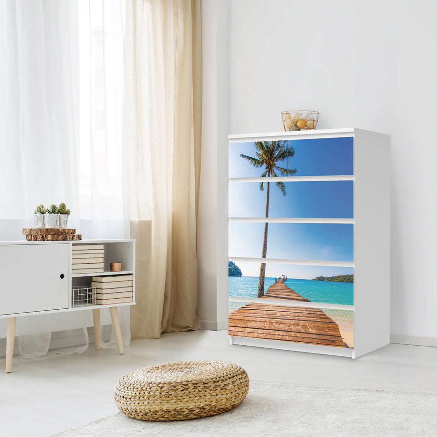 Möbel Klebefolie Caribbean - IKEA Malm Kommode 6 Schubladen (hoch) - Schlafzimmer