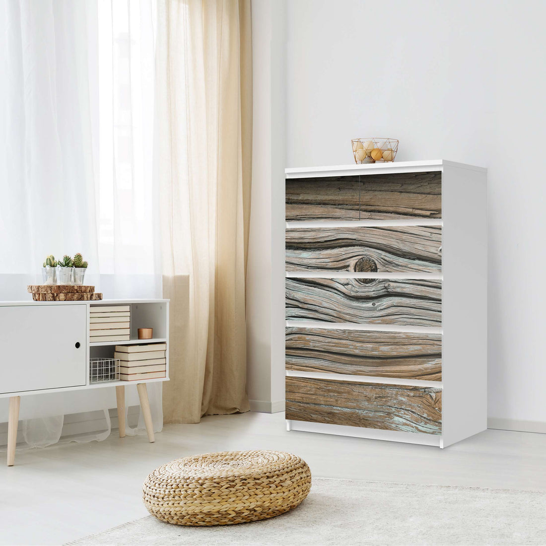 Möbel Klebefolie Hochbejahrt - IKEA Malm Kommode 6 Schubladen (hoch) - Schlafzimmer
