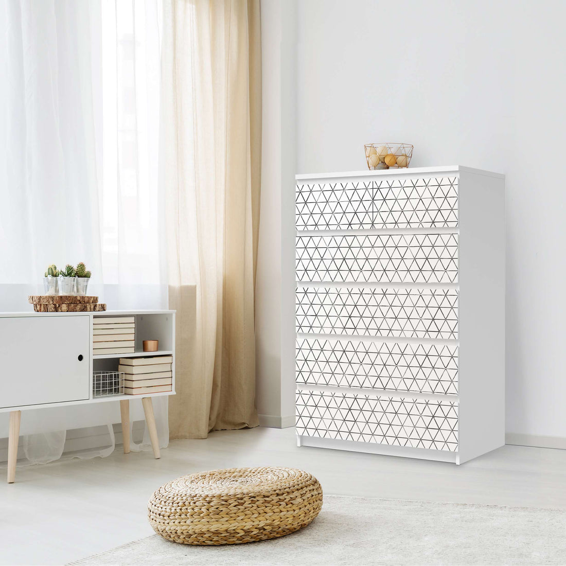 Möbel Klebefolie Mediana - IKEA Malm Kommode 6 Schubladen (hoch) - Schlafzimmer