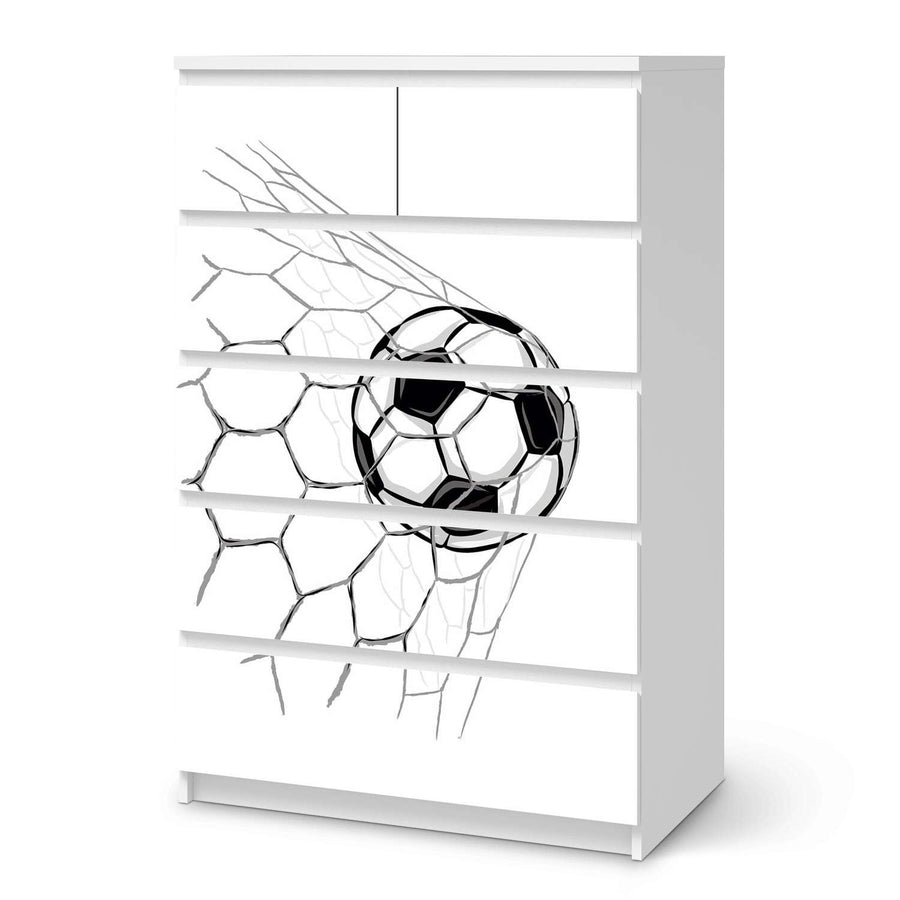 Möbel Klebefolie Eingenetzt - IKEA Malm Kommode 6 Schubladen (hoch)  - weiss