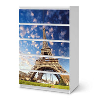 Möbel Klebefolie La Tour Eiffel - IKEA Malm Kommode 6 Schubladen (hoch)  - weiss