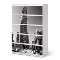 Möbel Klebefolie Manhattan - IKEA Malm Kommode 6 Schubladen (hoch)  - weiss