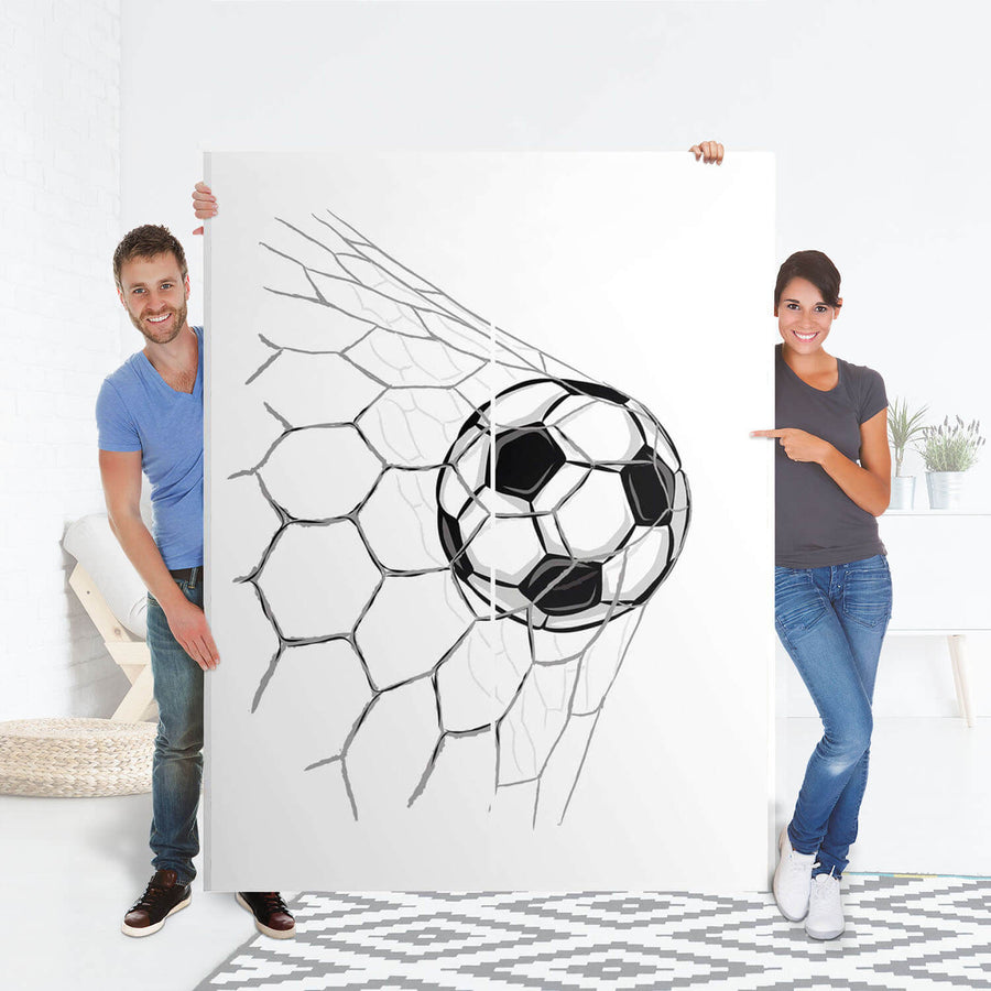 Möbel Klebefolie Eingenetzt - IKEA Pax Schrank 201 cm Höhe - Schiebetür 75 cm - Folie