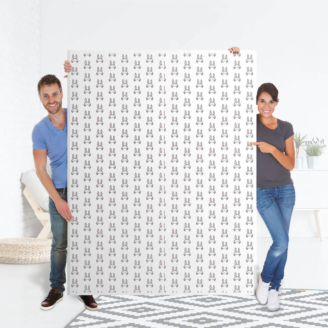 Möbel Klebefolie Hoppel - IKEA Pax Schrank 201 cm Höhe - Schiebetür 75 cm - Folie
