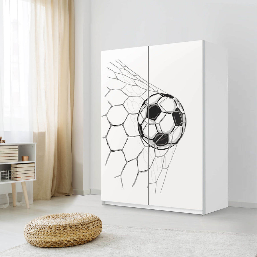 Möbel Klebefolie Eingenetzt - IKEA Pax Schrank 201 cm Höhe - Schiebetür 75 cm - Kinderzimmer