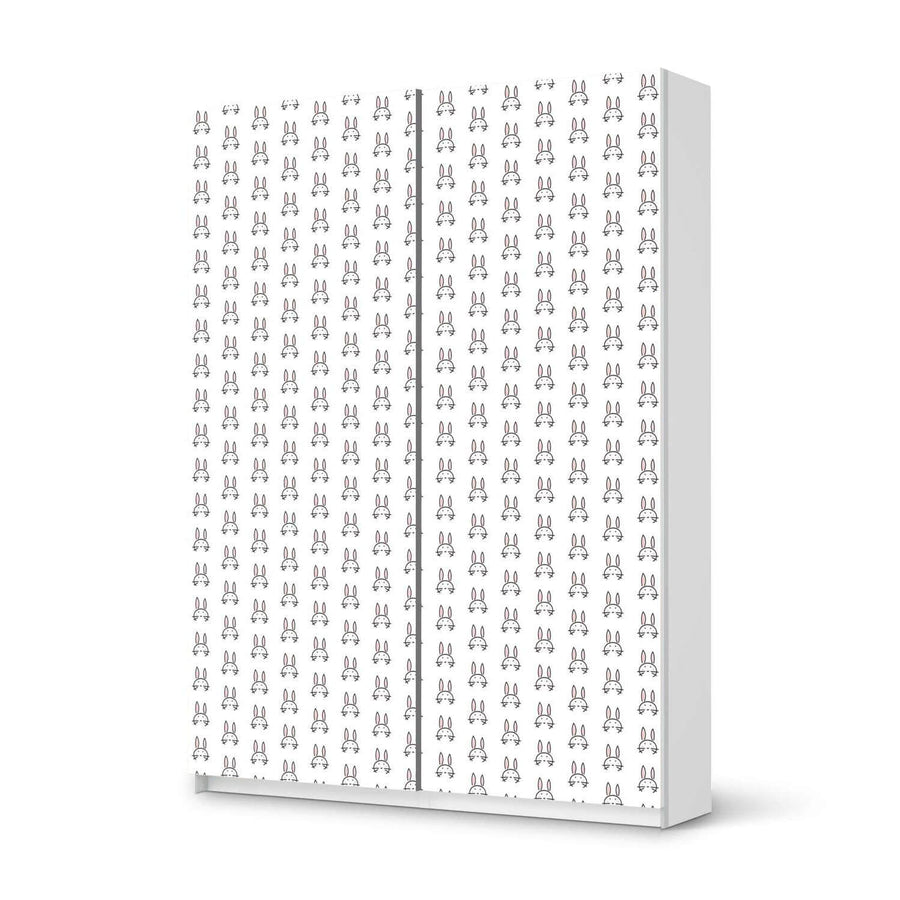 Möbel Klebefolie Hoppel - IKEA Pax Schrank 201 cm Höhe - Schiebetür 75 cm - weiss