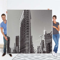 Möbel Klebefolie Manhattan - IKEA Pax Schrank 201 cm Höhe - Schiebetür - Folie