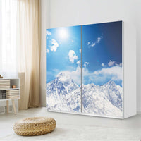 Möbel Klebefolie Everest - IKEA Pax Schrank 201 cm Höhe - Schiebetür - Schlafzimmer
