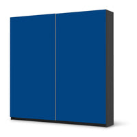 Möbel Klebefolie Blau Dark - IKEA Pax Schrank 201 cm Höhe - Schiebetür - schwarz