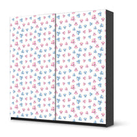 Möbel Klebefolie Eulenparty - IKEA Pax Schrank 201 cm Höhe - Schiebetür - schwarz
