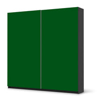 Möbel Klebefolie Grün Dark - IKEA Pax Schrank 201 cm Höhe - Schiebetür - schwarz