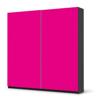 Möbel Klebefolie Pink Dark - IKEA Pax Schrank 201 cm Höhe - Schiebetür - schwarz