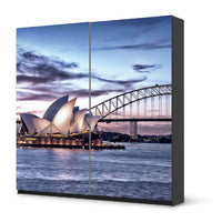 Möbel Klebefolie Sydney - IKEA Pax Schrank 201 cm Höhe - Schiebetür - schwarz