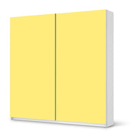Möbel Klebefolie Gelb Light - IKEA Pax Schrank 201 cm Höhe - Schiebetür - weiss