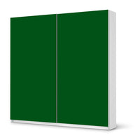 Möbel Klebefolie Grün Dark - IKEA Pax Schrank 201 cm Höhe - Schiebetür - weiss