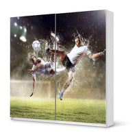 Möbel Klebefolie Soccer - IKEA Pax Schrank 201 cm Höhe - Schiebetür - weiss