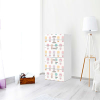 Möbel Klebefolie Flying Animals - IKEA Stuva / Fritids Kommode - 5 Schubladen - Kinderzimmer