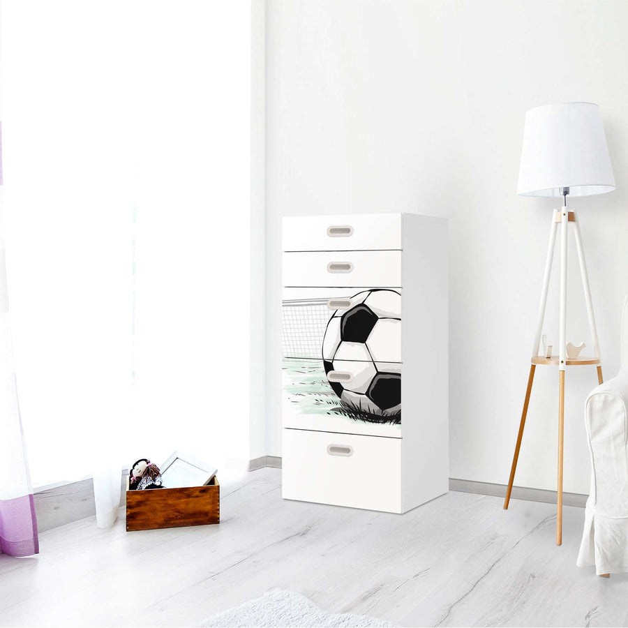 Möbel Klebefolie Freistoss - IKEA Stuva / Fritids Kommode - 5 Schubladen - Kinderzimmer