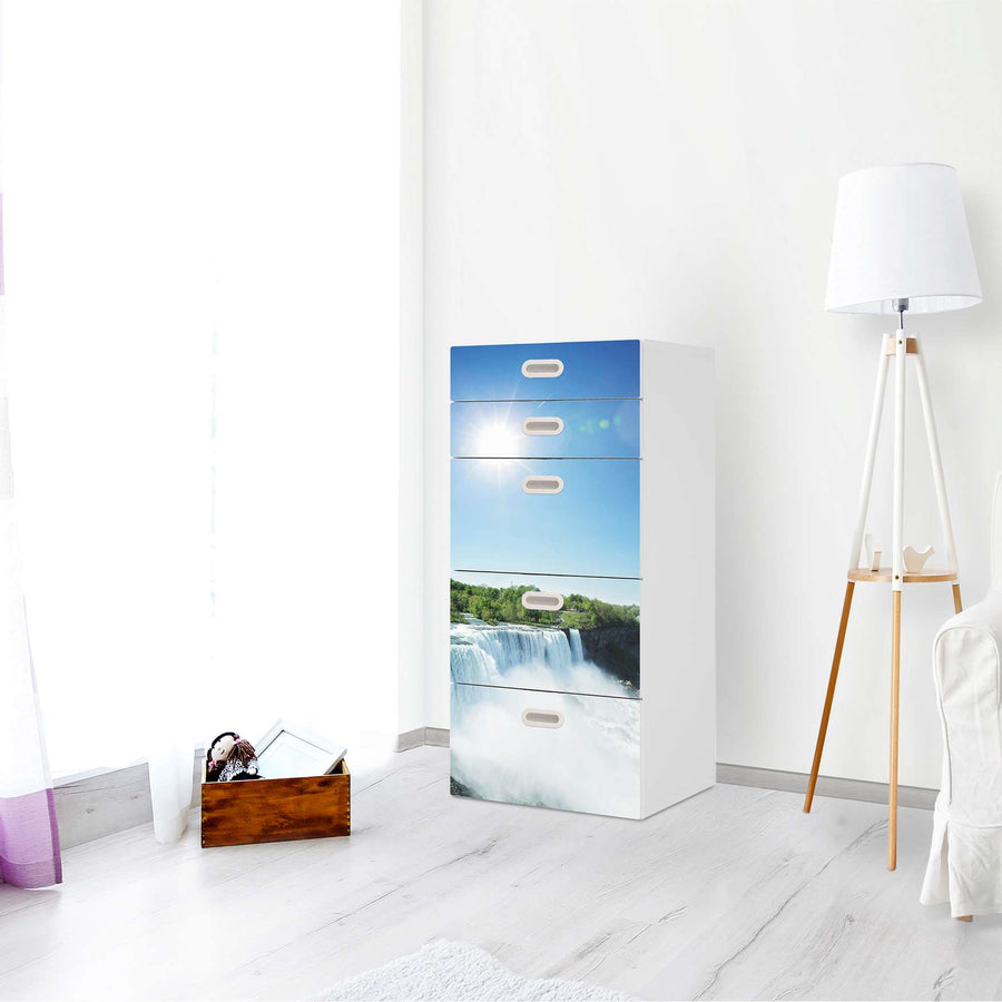 Möbel Klebefolie Niagara Falls - IKEA Stuva / Fritids Kommode - 5 Schubladen - Kinderzimmer