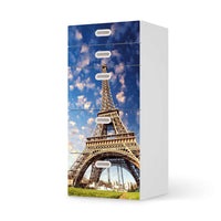 Möbel Klebefolie La Tour Eiffel - IKEA Stuva / Fritids Kommode - 5 Schubladen  - weiss