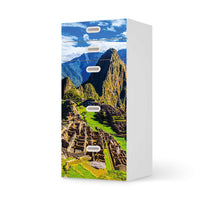 Möbel Klebefolie Machu Picchu - IKEA Stuva / Fritids Kommode - 5 Schubladen  - weiss