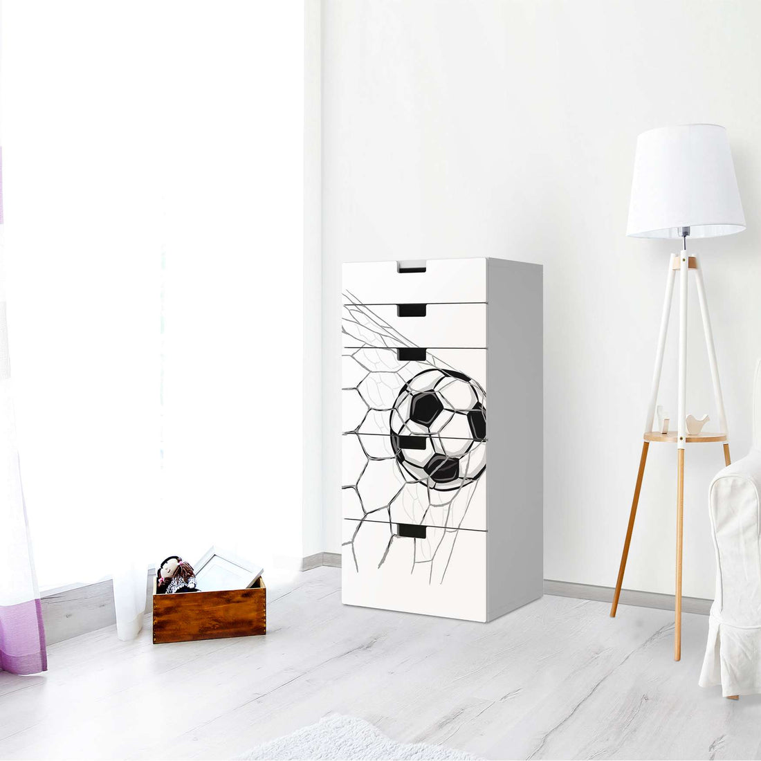 Möbel Klebefolie Eingenetzt - IKEA Stuva Kommode - 5 Schubladen - Kinderzimmer
