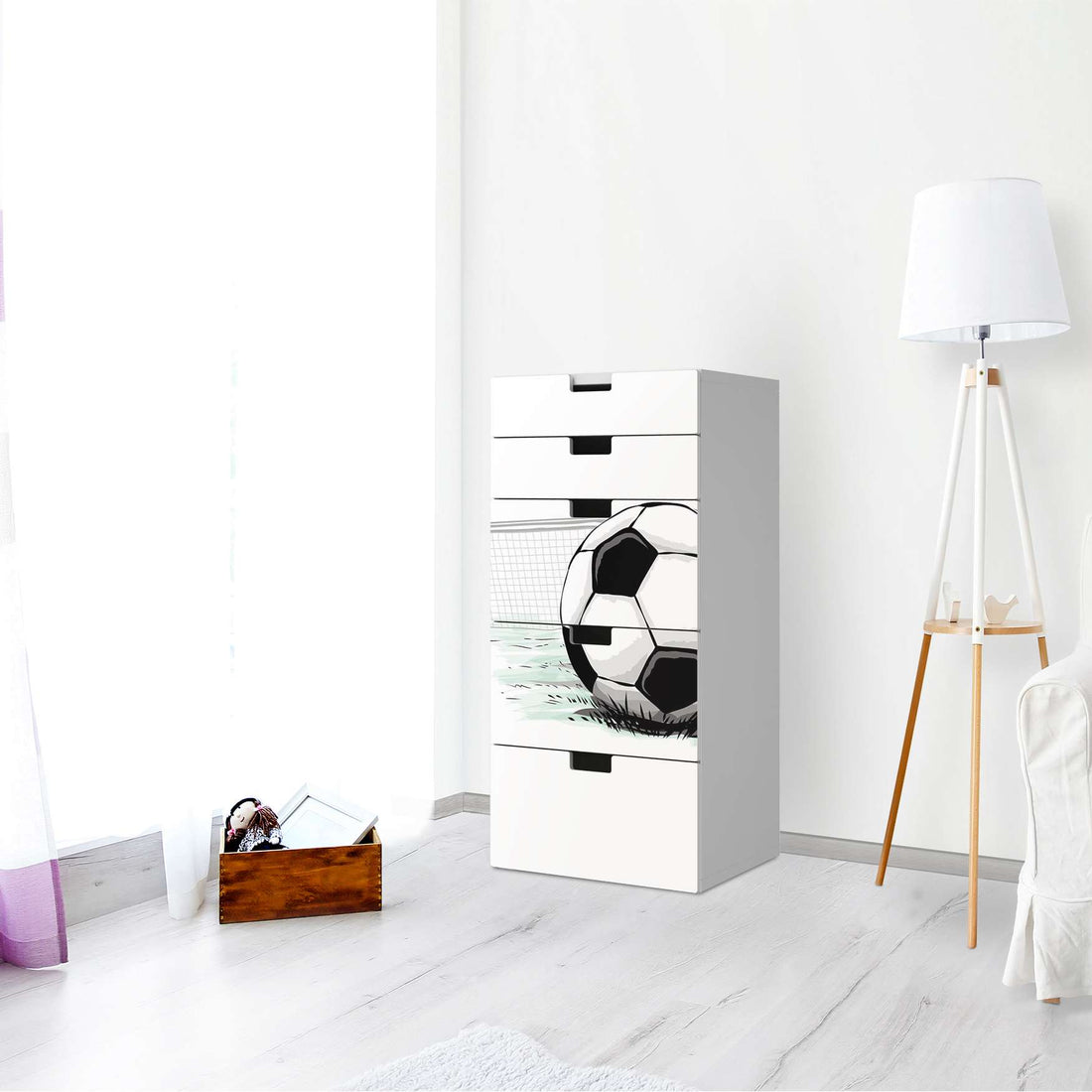 Möbel Klebefolie Freistoss - IKEA Stuva Kommode - 5 Schubladen - Kinderzimmer