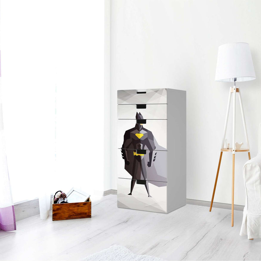 Möbel Klebefolie Mr. Black - IKEA Stuva Kommode - 5 Schubladen - Kinderzimmer