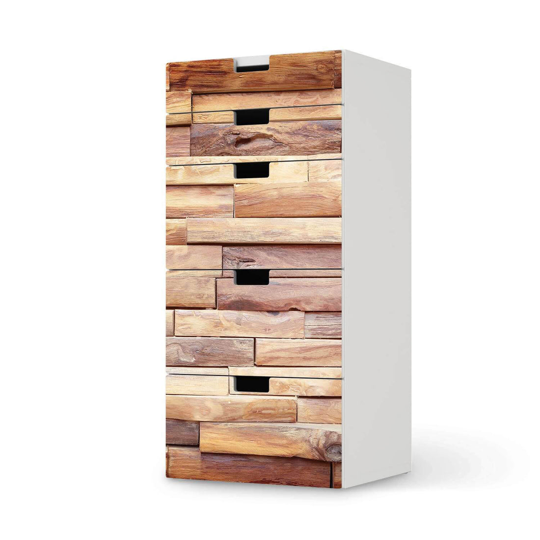Möbel Klebefolie Artwood - IKEA Stuva Kommode - 5 Schubladen  - weiss