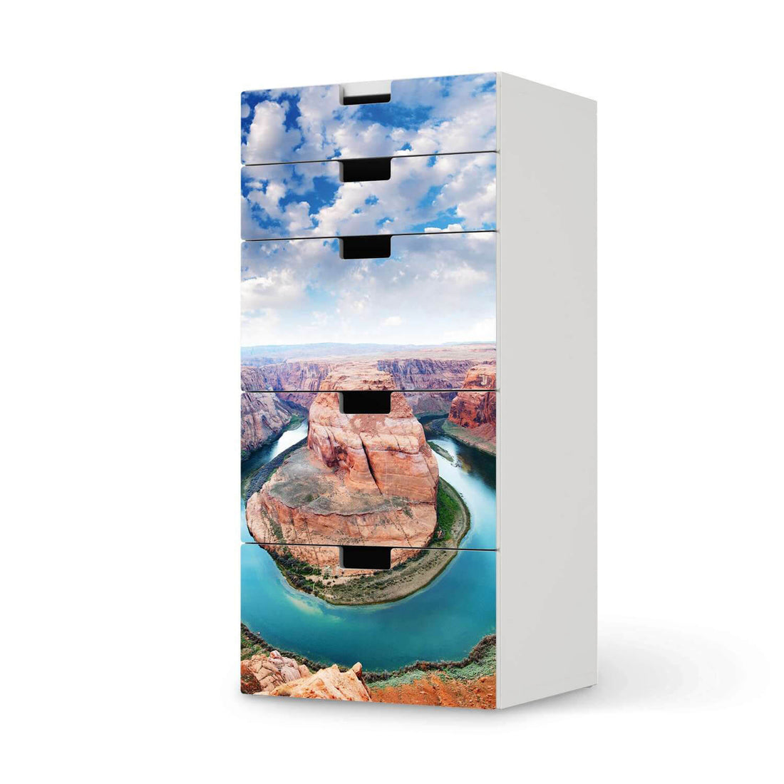 Möbel Klebefolie Grand Canyon - IKEA Stuva Kommode - 5 Schubladen  - weiss