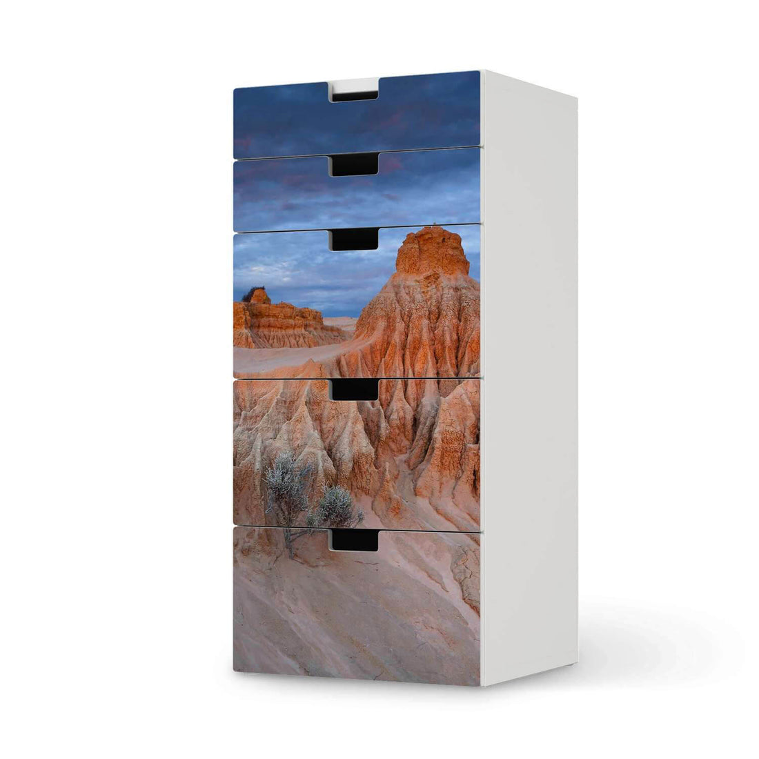 Möbel Klebefolie Outback Australia - IKEA Stuva Kommode - 5 Schubladen  - weiss