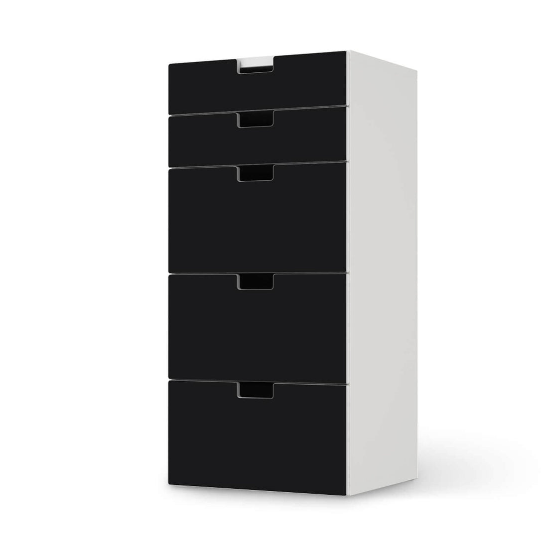 Möbel Klebefolie IKEA Stuva Kommode - 5 Schubladen - Schwarz – creatisto