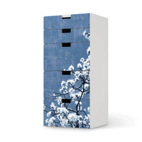 Möbel Klebefolie Spring Tree - IKEA Stuva Kommode - 5 Schubladen  - weiss