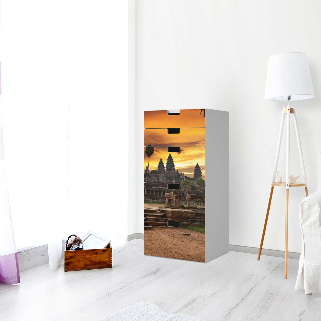 Möbel Klebefolie Angkor Wat - IKEA Stuva Kommode - 5 Schubladen - Wohnzimmer