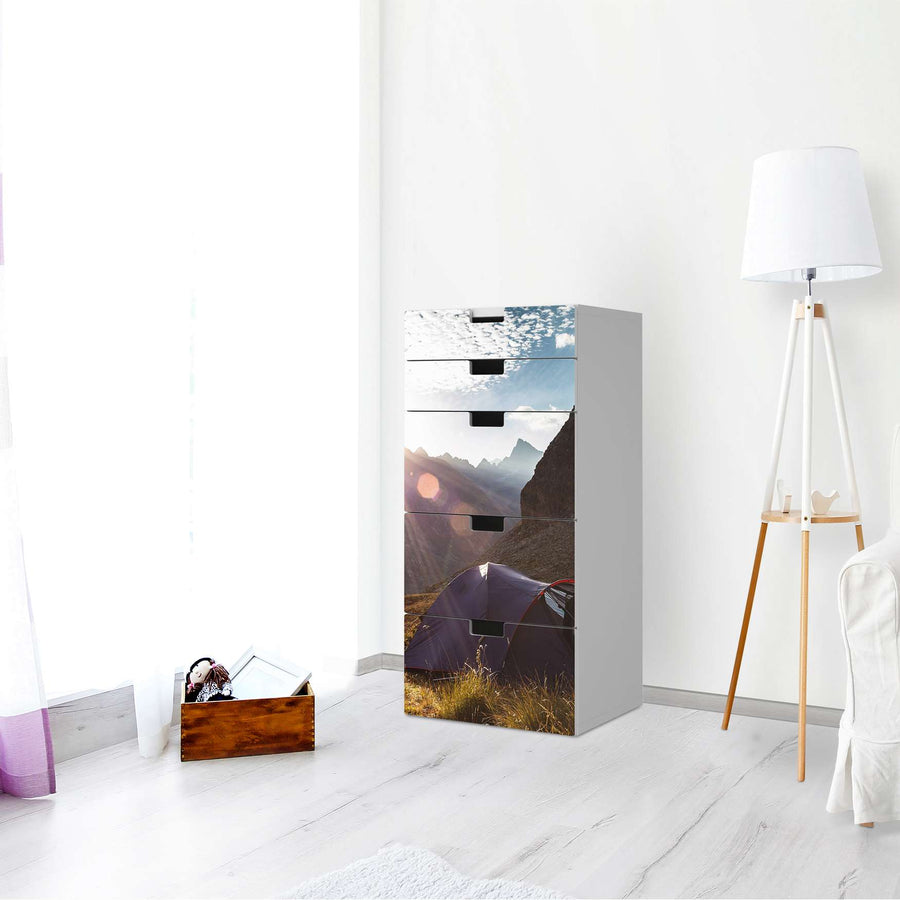 Möbel Klebefolie Into the Wild - IKEA Stuva Kommode - 5 Schubladen - Wohnzimmer