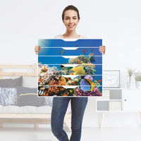 Möbelfolie Coral Reef - IKEA Alex Rollcontainer 6 Schubladen - Folie