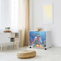 Möbelfolie Bubbles - IKEA Alex Rollcontainer 6 Schubladen - Kinderzimmer