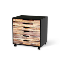 Möbelfolie Artwood - IKEA Alex Rollcontainer 6 Schubladen - schwarz
