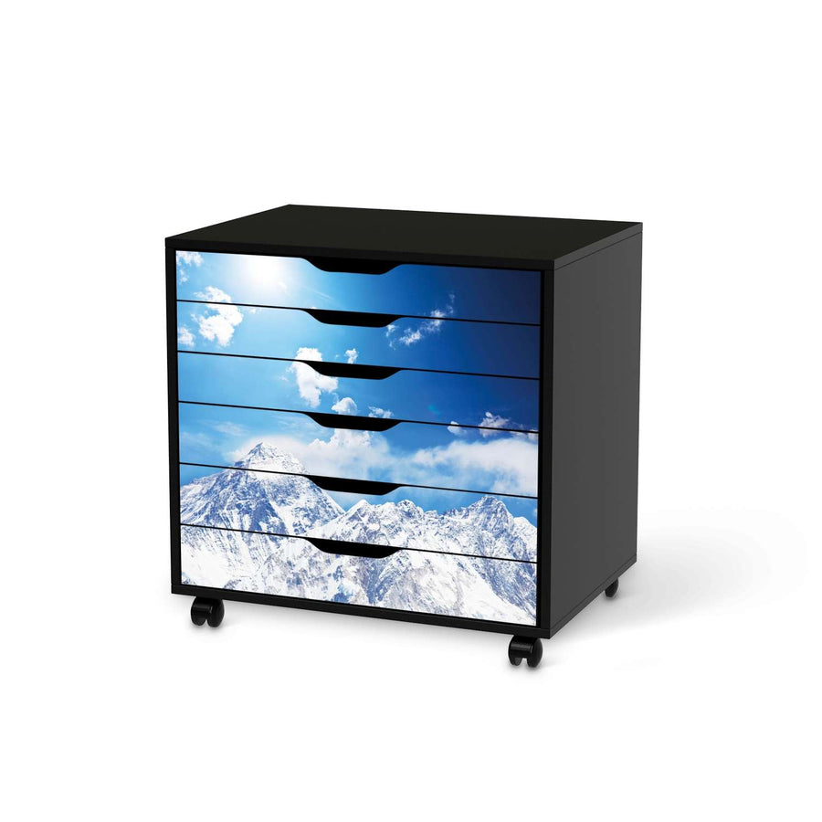 Möbelfolie Everest - IKEA Alex Rollcontainer 6 Schubladen - schwarz