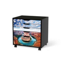 Möbelfolie Grand Canyon - IKEA Alex Rollcontainer 6 Schubladen - schwarz