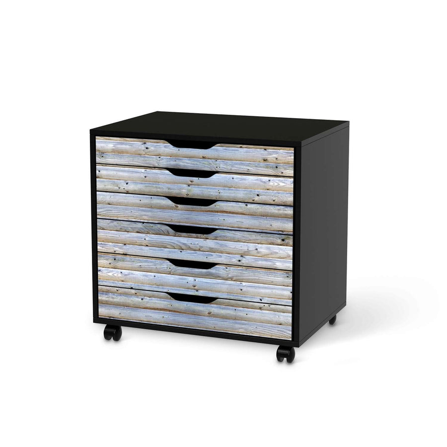 Möbelfolie Greyhound - IKEA Alex Rollcontainer 6 Schubladen - schwarz