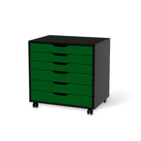 Möbelfolie Grün Dark - IKEA Alex Rollcontainer 6 Schubladen - schwarz