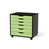Möbelfolie Hellgrün Light - IKEA Alex Rollcontainer 6 Schubladen - schwarz