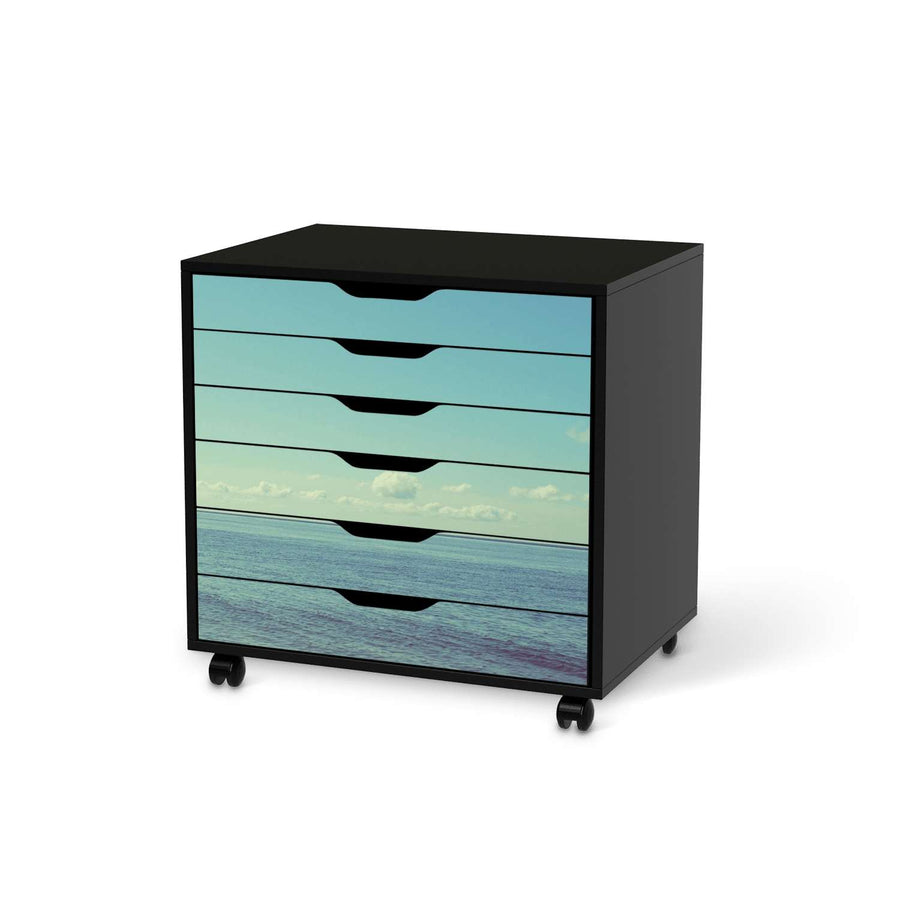 Möbelfolie Mehr Meer - IKEA Alex Rollcontainer 6 Schubladen - schwarz