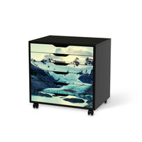 Möbelfolie Patagonia - IKEA Alex Rollcontainer 6 Schubladen - schwarz