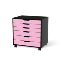 Möbelfolie Pink Light - IKEA Alex Rollcontainer 6 Schubladen - schwarz