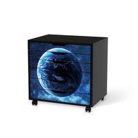 Möbelfolie Planet Blue - IKEA Alex Rollcontainer 6 Schubladen - schwarz